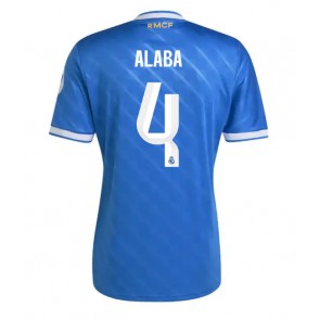 Lacne Muži Futbalové dres Real Madrid David Alaba #4 2025-26 Krátky Rukáv - Tretina